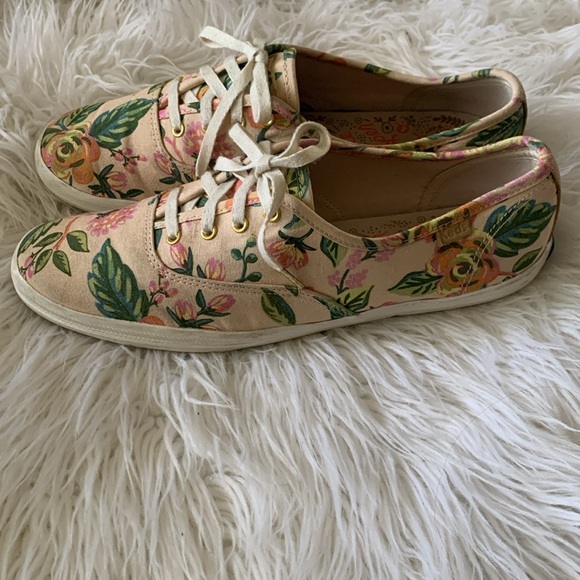 Rifle Paper Co X Keds Champion in Jardin de Paris print. Size 8.5 EUC!! - Picture 4 of 14